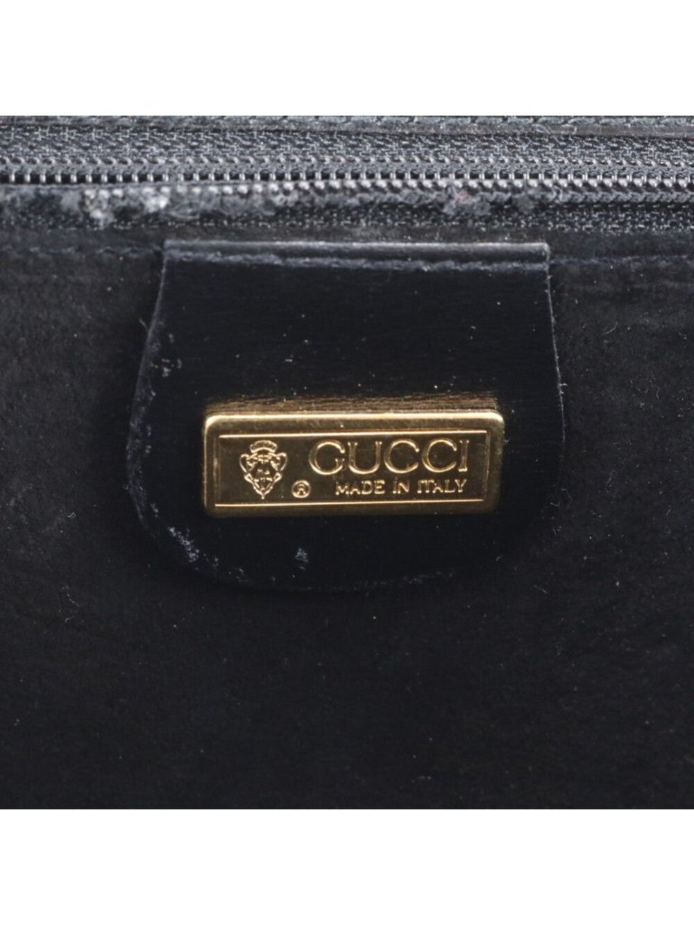 ★SOLD★ Gucci Vintage Leather 2-Way Shoulder Bag Crossbody Hand Black - Picture 9 of 10